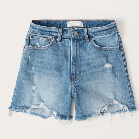 Abercrombie & Fitch Shorts | Abercrombie Curve Love High Rise 4 In Shorts | Poshmark